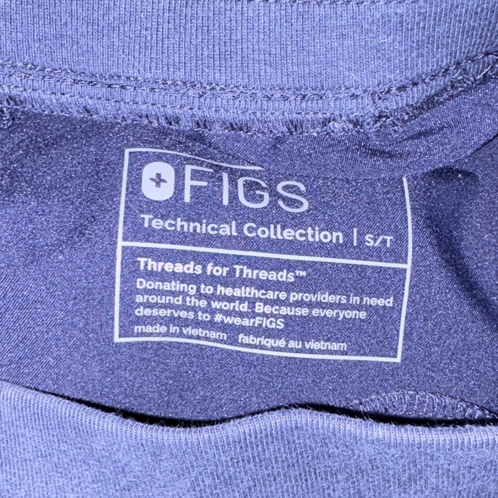 FIGS Navy Blue Pants with Orange Tie - Picture 10 of 10